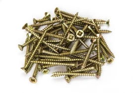 фото товара Саморезы жёлтые по дереву 70 мм